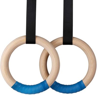 China Non-Slip Wooden Gymnastic Rings 1500lbs, 14.8 Feet 1.25