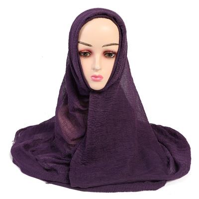 China Wholesale Chiffon Shawl Women Scarf Tank Top Simple Stretchy Head Scarves High Quality Eco-Friendly Hijab for sale