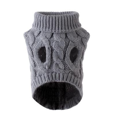 China Sustainable Outer Coat Knit Pattern Dogs Pullover Winter Sweater for sale