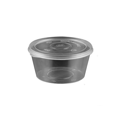 China Disposable Transparent Plastic Disposable Soup Bowls Disposable Sauce Cup for sale