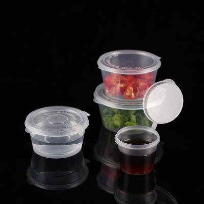 China Single Wall Disposable A Cup Salad Dressing Takeout Box For Storing Food Dips for sale