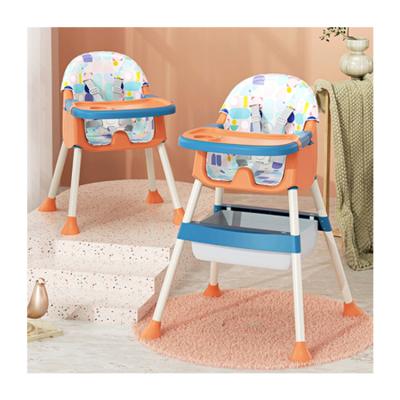 China Lightweight Fashion Multifunctional Kids Safety Fold Kids Table Stool Eating Baby Adjustable Dining Portable Feeding Referee Chair for sale