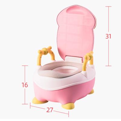 China New Cute Style Toddler Toilet Trainer Soft Cushion Potty Chair Boys And Girls Toddler Potty Training Flat Potty Toilet for sale