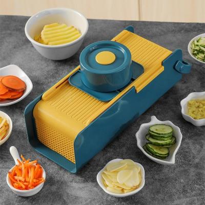 China New Design Viable 7 in 1 Multifunctional Manual Vegetable Chopper Slicer for sale