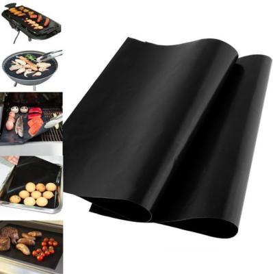 China Heat Resistance Stick BBQ Grill Mat Not Easily Cleaned Washable, Grilling And Baking Cooking Mat for sale