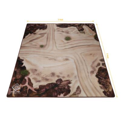 China 100% Wholesale Reusable Anti Silp Neoprene 36x36 Wargames Terrain Battle Mats Custom High Quality Eco-Friendly Large New Arrivals for sale