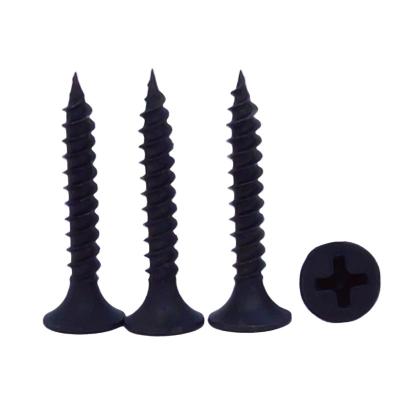 China Bugle MDF Screws Plasterboard Drywall Screw Bugle Head Phillips Drive Black Phosphate for sale