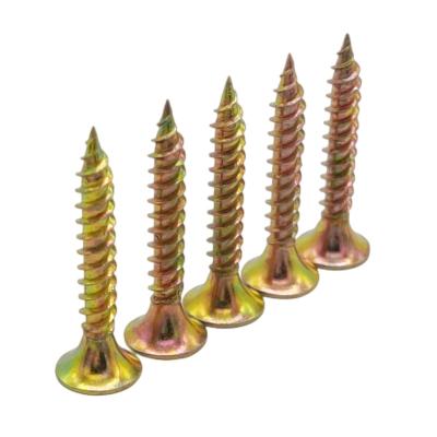 China Bugle Zinc Plated / Galvanized Yellow Drywall Screws gypsum board screws wood screws for sale