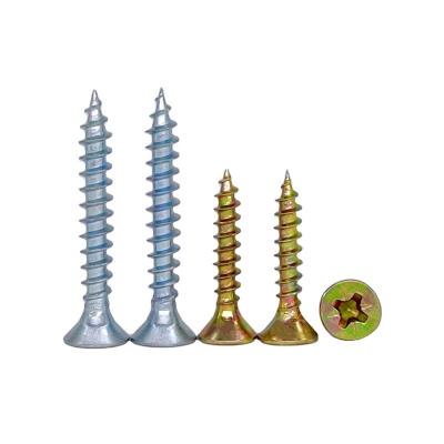 China Flat China Manufacturer Zinc Plated Chipboard Screw For Wood for sale