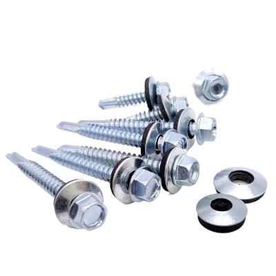 China HEX Customized Galvanized Hex Head Self Drilling Screw #3 /#4 / #5 Drilling for sale