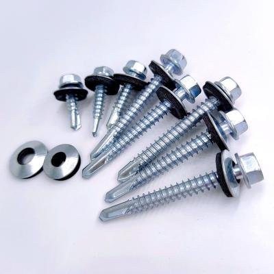 China HEX Low Price Hot Sale Hex Head Self Drilling Screw With EPDM Bonded Washer 12x25mm for sale