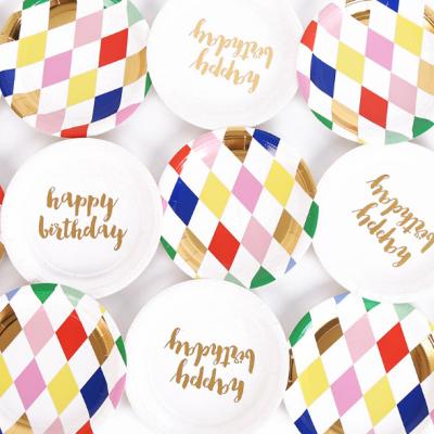 China For Party Fun Or Decoration Customize Creative Paper Party Plate Design Birthday Party for sale