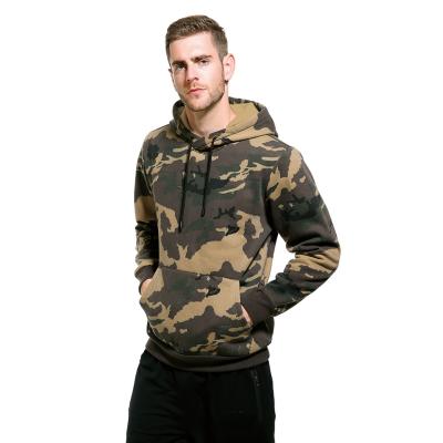 China Streetwear Europe Size Fleece Anti-pilling Stylish Loose Olive Green Baggy Hooded Camo Polyester Fitted Hoody Camouflage Hoodie Sweatshirt Men for sale