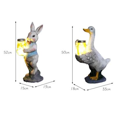 China Europe Factory Wholesale Garden Resin Statues Farm Animal Statues Rabbit Statue for sale