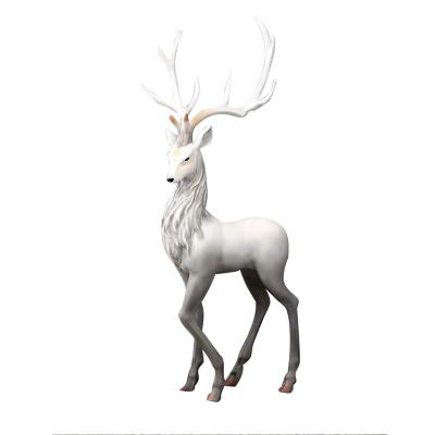 China Europe Factory Wholesale Resin Animal Statues Resin elk Statue For Indoor Decoration for sale