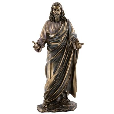 China Religious Factory Custom Religious Statue Bronze Jesus Life-size Statue For Church for sale