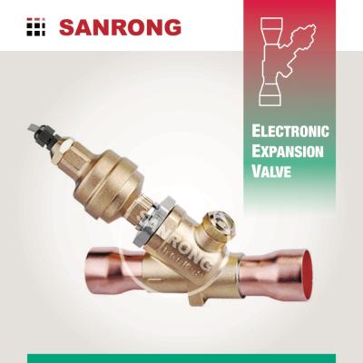 China Refrigeration Parts Sanrong SEY-250 Electronic Expansion Valve with DC 12V Stepping Motor, ETS-250, Carel E6V, Emerson EX8 Electric Control Valve for sale