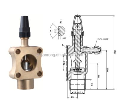 China General Sanrong Brass Compressor Service Valve, Cooling Compressor Valve for sale