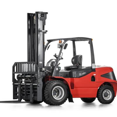 China China Hotels Peak 5 Ton Diesel Forklift With Side Clutch , Solid Tires for sale