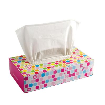 China High quality hot sale virgin ultra soft smooth face tissue home wood pulp custom box (box shaped) for sale