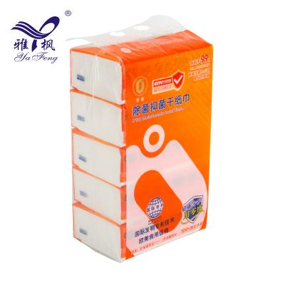 China Soft Pack Hot Product Customized Logo 4 Ply Strong Absorbency Bacteriostatic Facial Tissue (Soft Pack) For Daily Use for sale