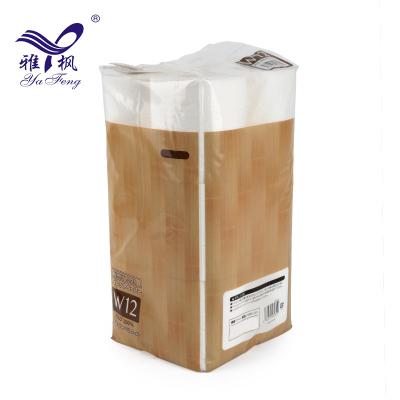 China Home Wholesale Roll Home Toilet Paper White Two Ply Virgin Wood Pulp Hand Tissue Paper Towells for sale