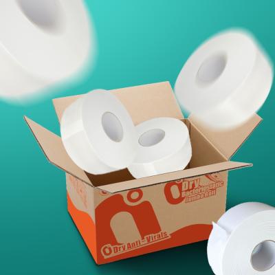 China Virgin wood pulp factory direct hot selling toilet paper 2Ply jumbo roll bacteriostatic tissue paper for sale