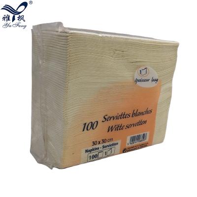 China 30*30cm Factory Made Home 1/4 Fold Paper Napkin (Napkin) For Restsaurant for sale