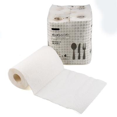 China Hot Selling Eco-friendly China White 2 Ply Soft Virgin Wood Pulp Kitchen Soft Common Use Paper Towel for sale