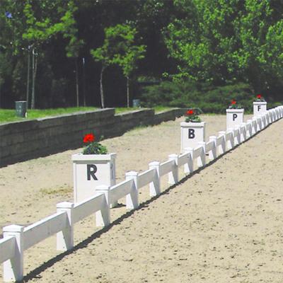 China Fentech 20x60 White HDPE Portable Equestrian Dressing Arena Maker for sale