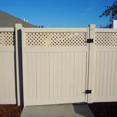 China Easily Assembled Cheap Fence Privacy UV Proof, Privacy Fence Panels With Lattice, Modern Vinyl PVC Privacy Fence for sale