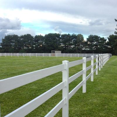 China Fentech Easily Collected Stable Fence Horse , Ranch PVC Vinyl PVC Stable Plastic Horse Fence for sale