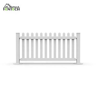 China Easily Assembled Temporary Fentech Guardrail, 1x2m Temporary Barrier Panels, Plastic PVC Vinyl Temporary Fencing for sale