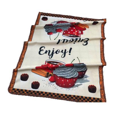 China Custom printed home wholesale cotton tea towel with cheap price for sale