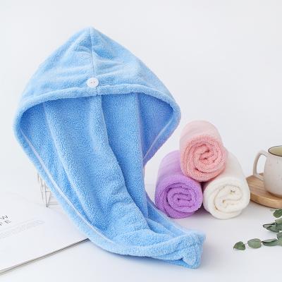 China Wholesale Custom Microfiber Fabric Single Hair Towel Good Quality Microfiber Cloth Hair Towel for sale