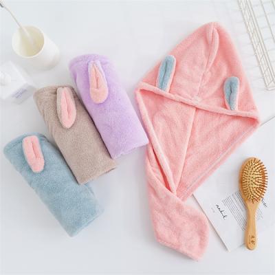 China QUICK DRY Women Microfiber Towels Good Quality Hair Towel Hair Dryer Towel Hair Turban for sale