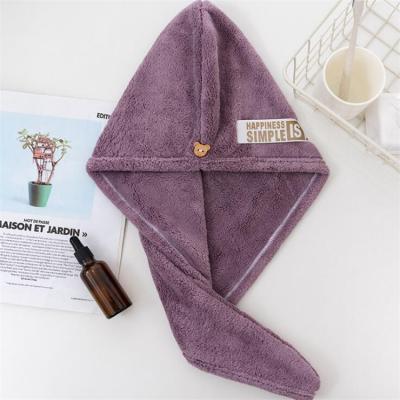 China Wholesale Premium Quality Customized Large Long Turban Women Hair Hood Dry Towel Single Wrap Wet Microfiber for sale