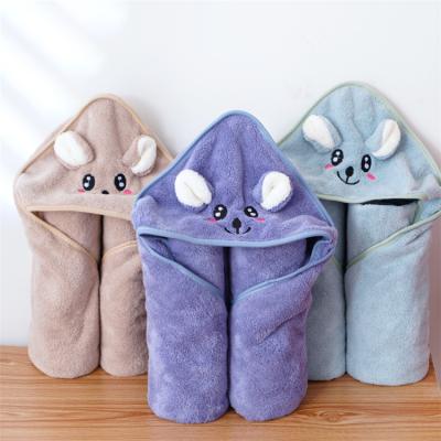 China Portable High Quality Cotton Newborn Baby Luxury Home Towel QUICK DRY For Baby And Toddler Bath Towel for sale