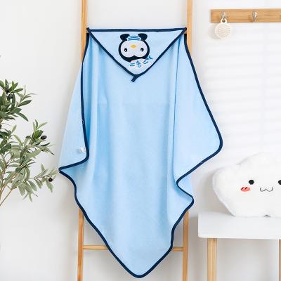 China Cartoon Design Hooded Bath Towel Cute Soft Bamboo Cotton QUICK DRY Terry Towels For Baby And Toddler for sale