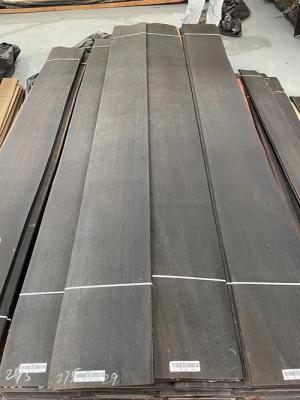 China Natural Wood Dark Fumed European Oak Veneer Panel Grade 0.55MM for sale