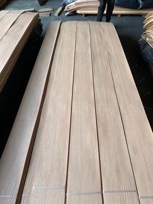 China MDF Red Oak Wood Veneer Quercus Rubra 120mm Length Medium Density for sale