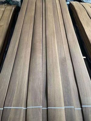 China Cricut Fumed Veneer Quercus Rift Cut White Oak Veneer 0.5mm Thick for sale