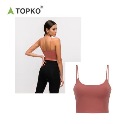 China TOPKO Antibacterial High Quality Custom Wholesale Sports Wear Women Sports Bra for sale