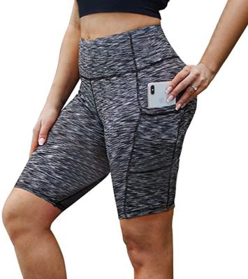 China TOPKO New Breathable Fitness Wear For Women With Pockets High Elastic Shorts Knitted Fabric Shorts Yoga Gaiters for sale