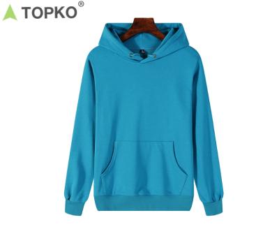 China high quality custom gym pullover Anti-wrinkle TOPKO streetwear sportswear unisex sweatshirt hoodie for sale