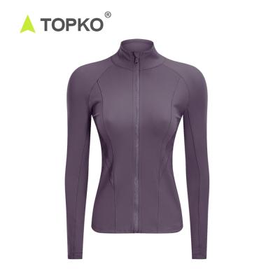 China TOPKO Ladies Crane Sports Jacket Jackets Customized Antibacterial Hot Selling Fitness Wear for sale