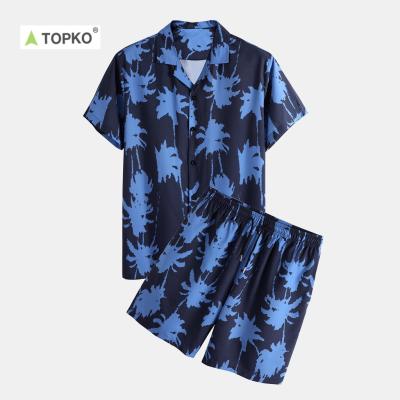 China TOPKO Hawaiian Beachwear Men Breathable High Quality Wholesale Custom Design 2021 New Manufacturer for sale