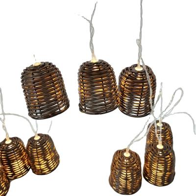 China High Quality Shade Lamp Holiday Light Sale Rattan Decoration LED Indoor Christmas Party Rope Lights String Lights for sale