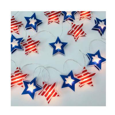 China Other Good Quality Home Decoration Star Lamp American Flag Style Star Lamp American Natioanl Daytime Decor Lights for sale