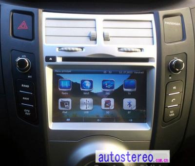 China Navegación GPS del coche para el sistema estéreo del reproductor de DVD de la unidad de la cabeza de Toyota Yaris Autoradio en venta